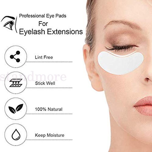 25-200 Pair Eyelash Extensions Pads Under Eye Lash Gel Lint Free Eye Patches Pad - Picture 5 of 18