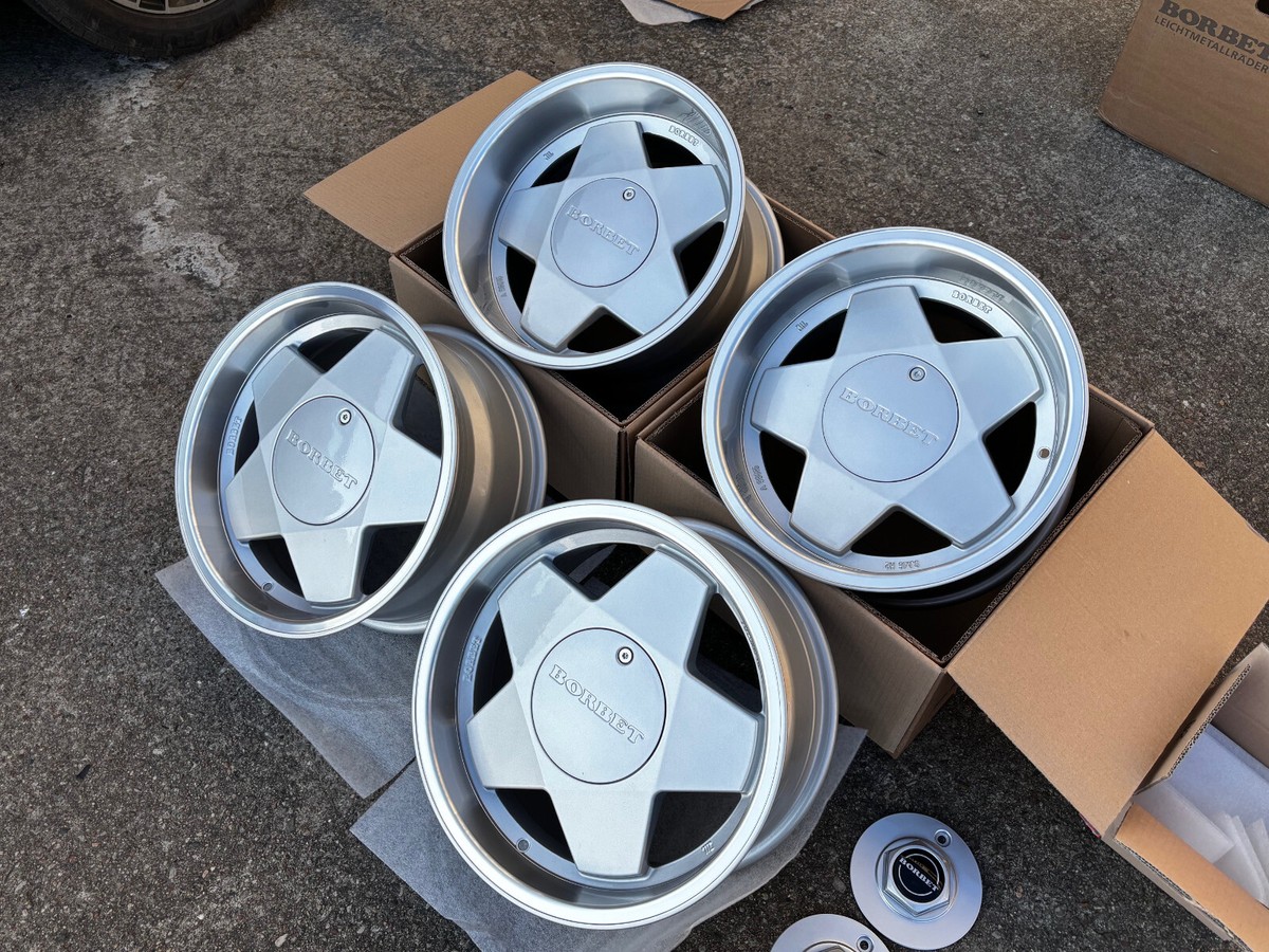 7.5j + 9.0j BORBET A 16 inch Retro Klassik rims 5x100 VW Golf III