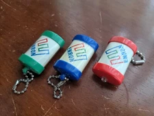 3 ENRON Flashlights w/"Crooked E" Logo - Do Not Work - Red, Blue, And Green