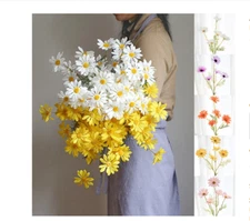 Artificial Daisy Flower With Long Stem For Indoor Home Table / Garden Decor NEW