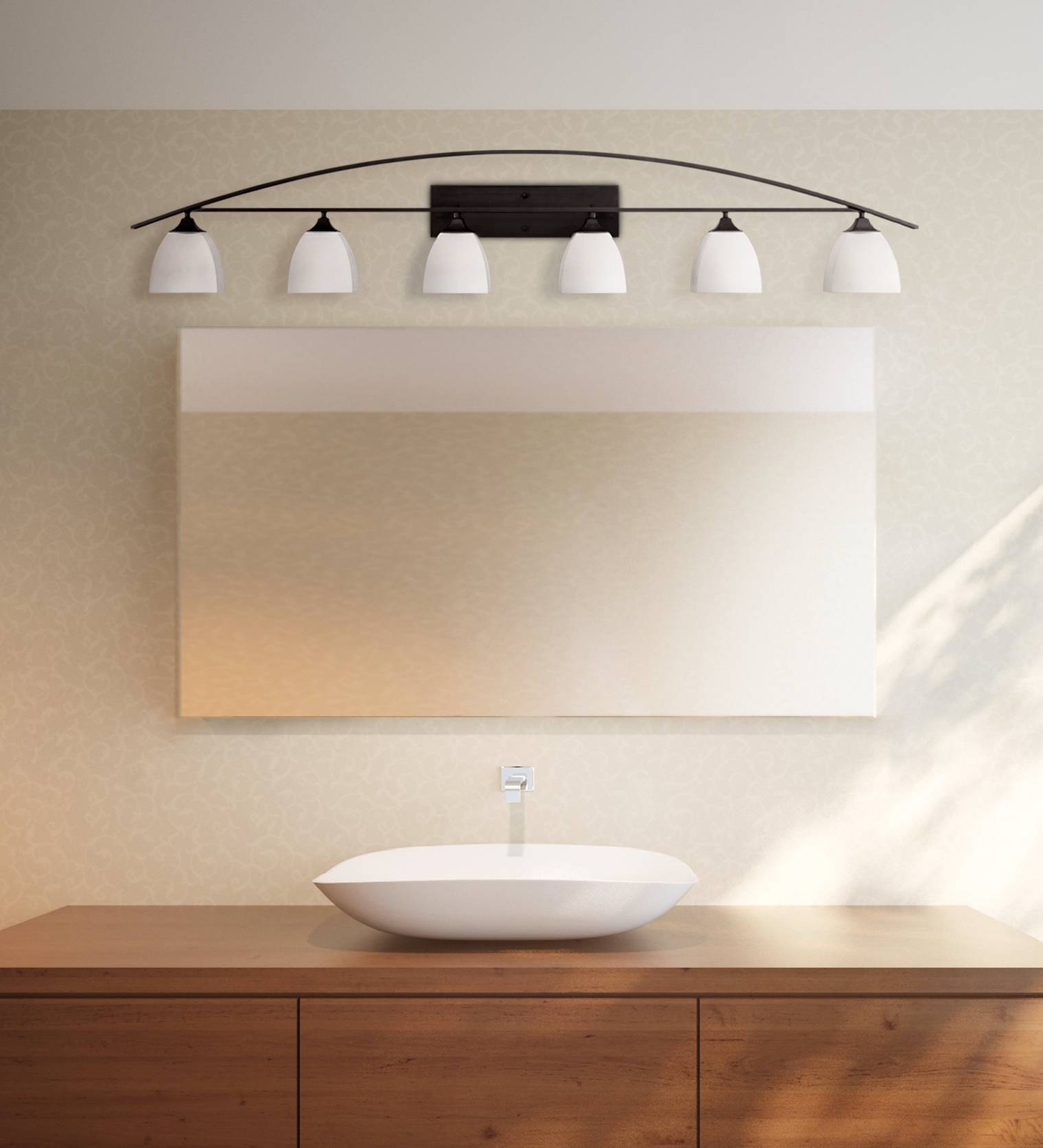 Jenisen Arch 62 3/4" Wide Modern Bronze Bathroom Light eBay