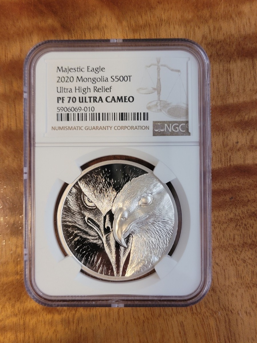 2020年第一作 モンゴル Majestic Eagle プルーフ銀貨 0 Majestic Eagle copper 50g オンス