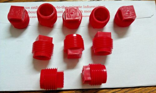 Plugs, Threaded Round, 1/4" N.P.T. Male Pipe Threads, 10 pkg., 5481K15 - Picture 1 of 1