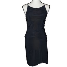 JS Boutique Dress Size 2 Black Stretch Below Knee Spaghetti Strap Evening
