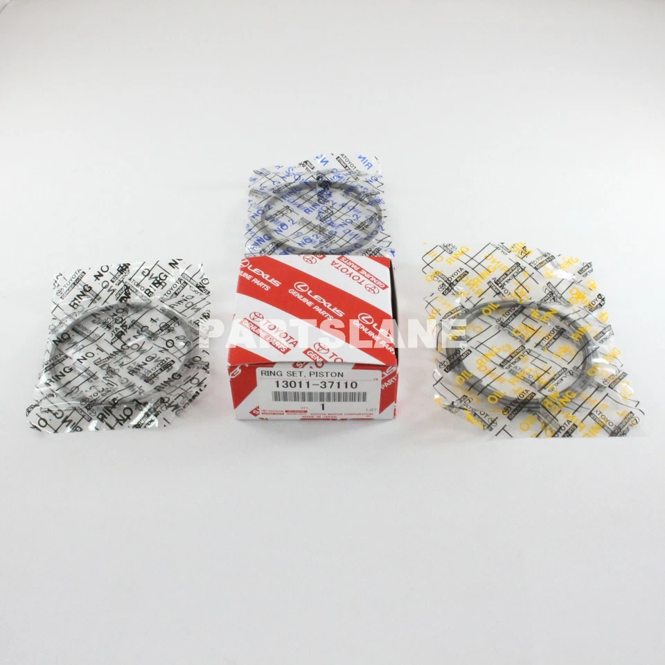 Juego de anillos de pistón originales OEM 13011-37110 Toyota Prius Auris Lexus CT200h 2010-15 Foto 2 de 2