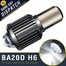 Motorbike Motorcycle BA20D S2 S1 H6 Headlight LED Bulb Hi/Lo Spot Beam Headlamp