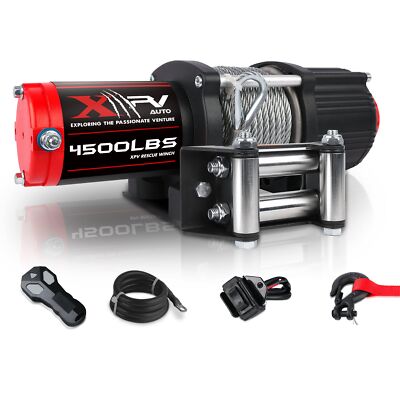 12v 4500lbs Steel Cable Electric Winch For Towing Atv/utv Off Road With Wireless