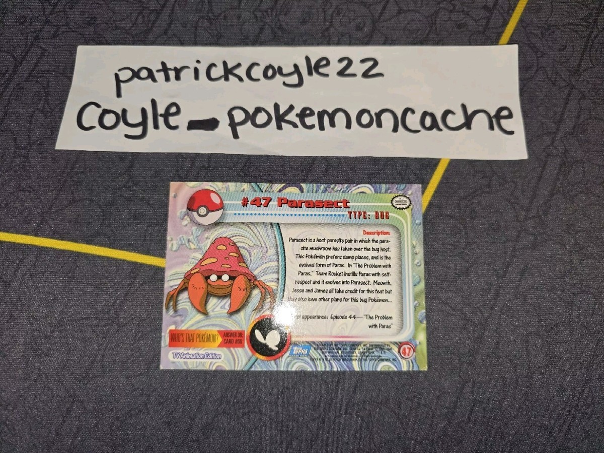 Parasect #47 Pokemon Topps Series 1 Card (Blue Label) MP | eBay