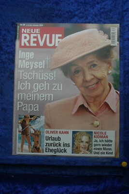 Neue Revue 30/04 vom 15.07.2004 Magazin zum Geburtstag Inge Meysel Nicole Kidman