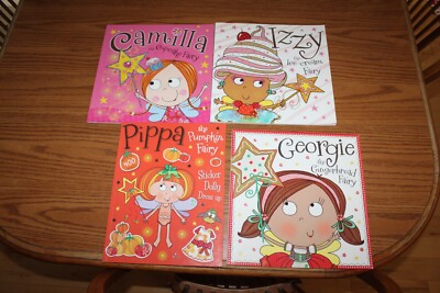 4 Fairy Picture Books Lot Pippa Izzy Camilla Georgie Gingerbread Pumpkin Cupcake