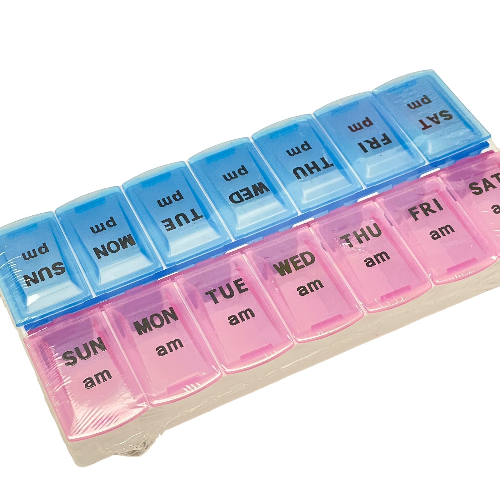 Weekly Twice A Day Pill Organizer Medication Case-image