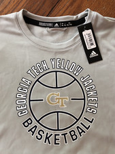 NWT New Georgia Tech Basketball Adidas Pullover Lightweight Sweatshirt Men s XL