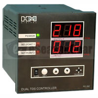 Hm Ps-202 Panel Mount Dual Display Tds Ppm Controller With Sensors, 110v/220v Hm Ps-202 Panel Mount Dual Display Tds Ppm Controller With Sensors, 110v/220v