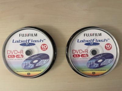 FujiFilm Labelflash DVD-R 4,7GB, 1-16x, 2 x 10 Stück, NEU