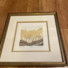 Jeri Fischer “November “ Etching Signed And Numbered 120/125