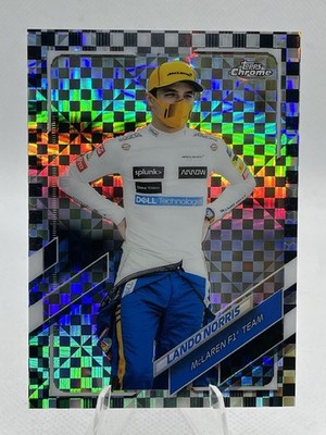2021 Topps Chrome Formula 1 - Checker Flag Refractor #52 - Lando Norris