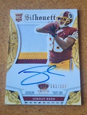 2013 Crown Royale Jordan Reed ROOKIE 3-color Patch On-card Auto /299! Redskins. rookie card picture
