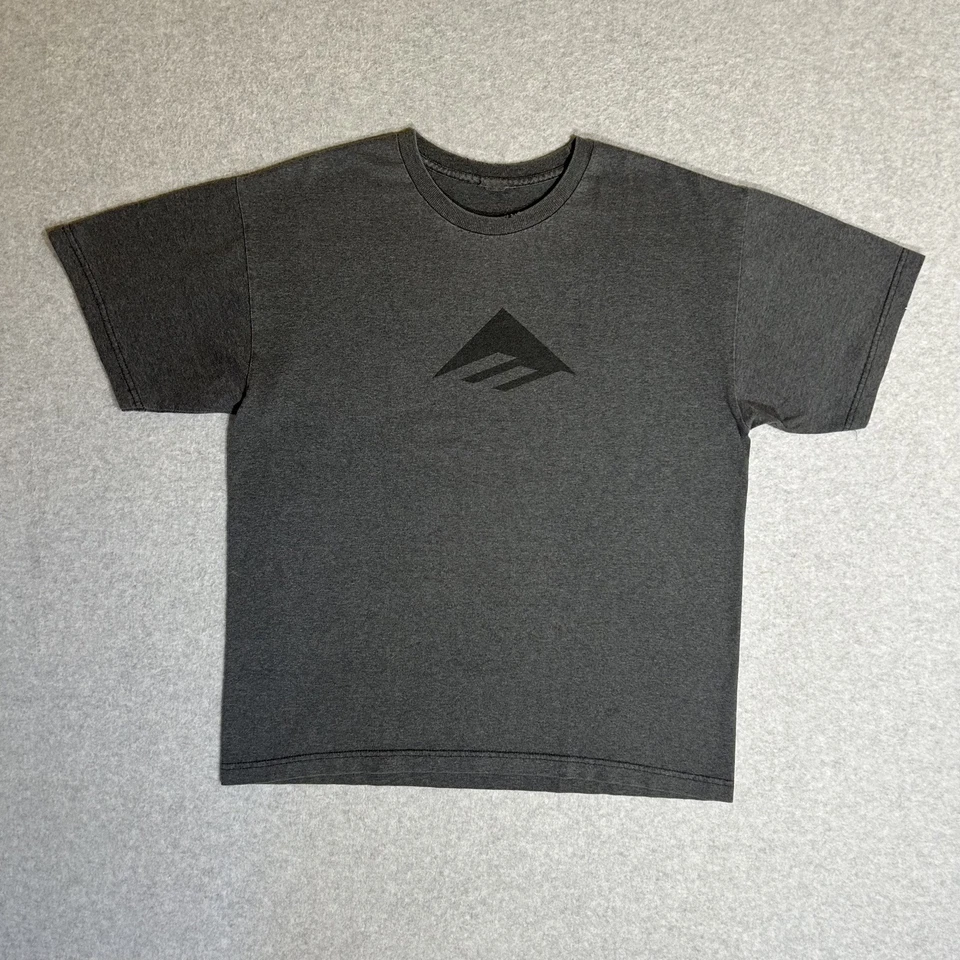 De colección. Zapatos de Skate Emerica Años 90/Y2K Logo Gris Camisa Envejecido Calce Cuadrado Etnies L/XL Foto 2 de 4