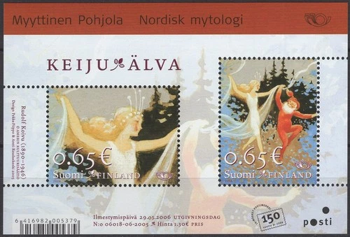 Finland 2006 Mi BL40 - Norden, Nordic Mythology - Fairies - MNH