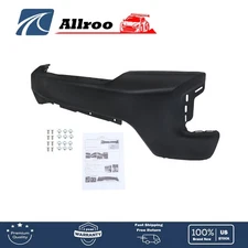 For Chevrolet Silverado 1500 2019-2022 Split Black Front Bumper W/o Sensor Holes