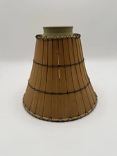 Antique Vintage Bamboo Lamp Shade