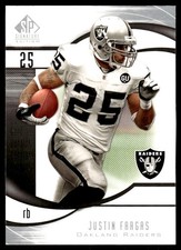 Justin Fargas 2009 SP Signature #54 Raiders NFL READ FREE SHIPPING AutographDen