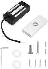 Electric Magnetic Lock, 60Kg 130Lbs Holding Force Electric Magnetic Lock for Doo