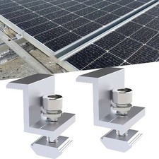 Solar-End Clamp Adjustable Solar Panel Bracket Clamp Wide Photovoltaic for