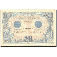 [#212591] France, 20 Francs, 20 F 1905-1913   Bleu  , 1913, 1913-01-23, AU