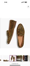 Stylish Madewell Calf Hair Dotted Loafers - Women  s Size 8 - Gently Used W/ Box