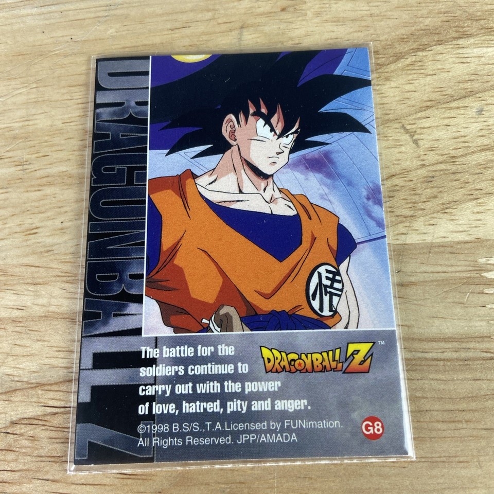 DRAGON BALL Z Trading Card #G8 SON GOHAN - Amada 1998 FUNimation - GOLD ...