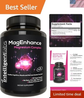 Magnesium L-Threonate, Glycinate, & Taurate - 90 Capsules for Optimal Wellness