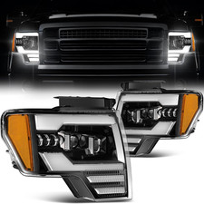 1200% Bright Led Headlight Assembly For Ford F150 F-150 2009-2014 Oem Style Repl