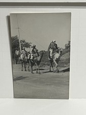 Men on Camels Karachi Pakistan Postcard B29