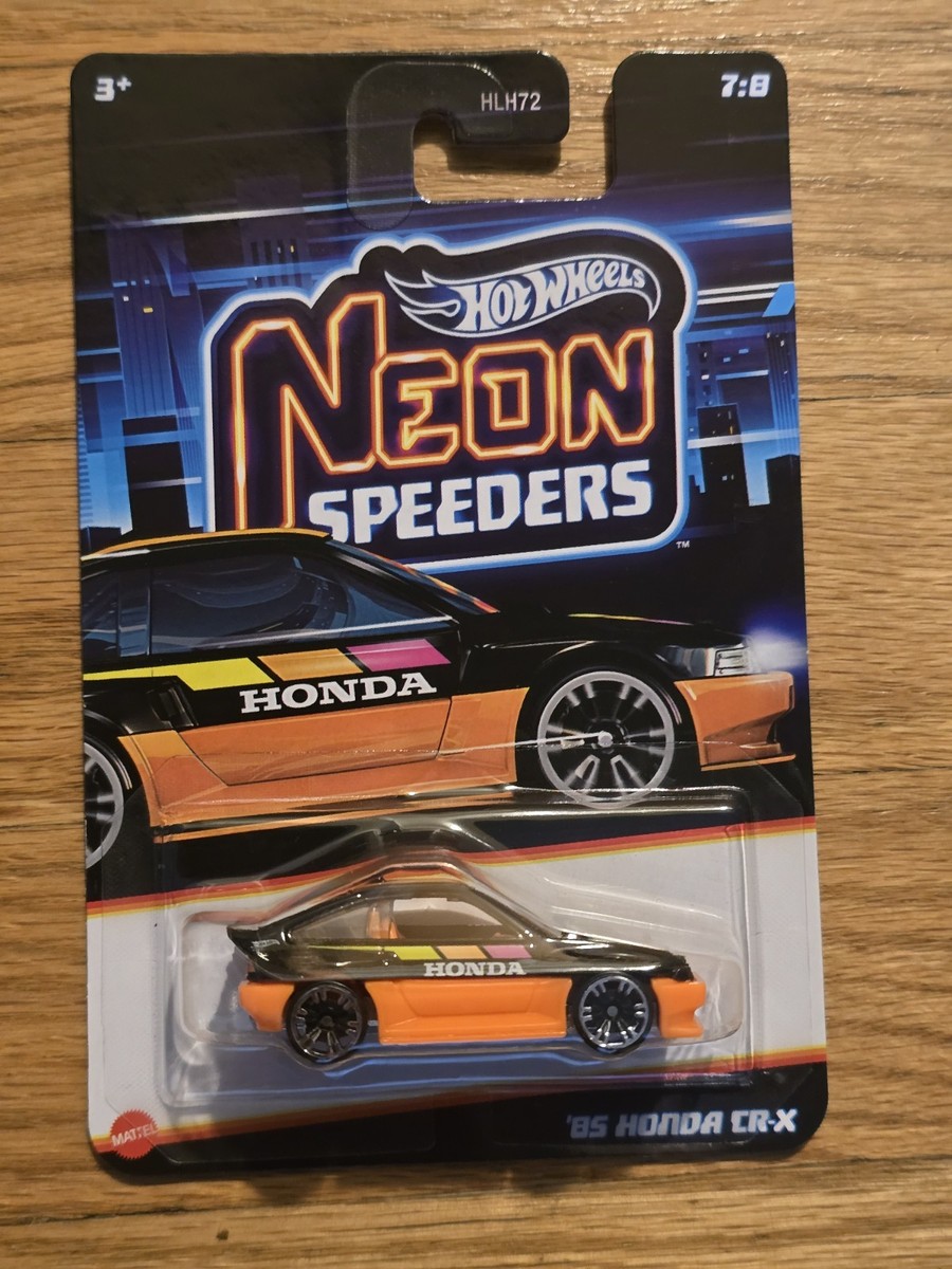 2026 Hot Wheels Neon Speeders Mix 1 Chase Car Honda CR-X Metal