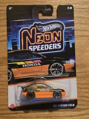 2026 Hot Wheels Neon Speeders Mix 1 Chase Car Honda CR-X Metal