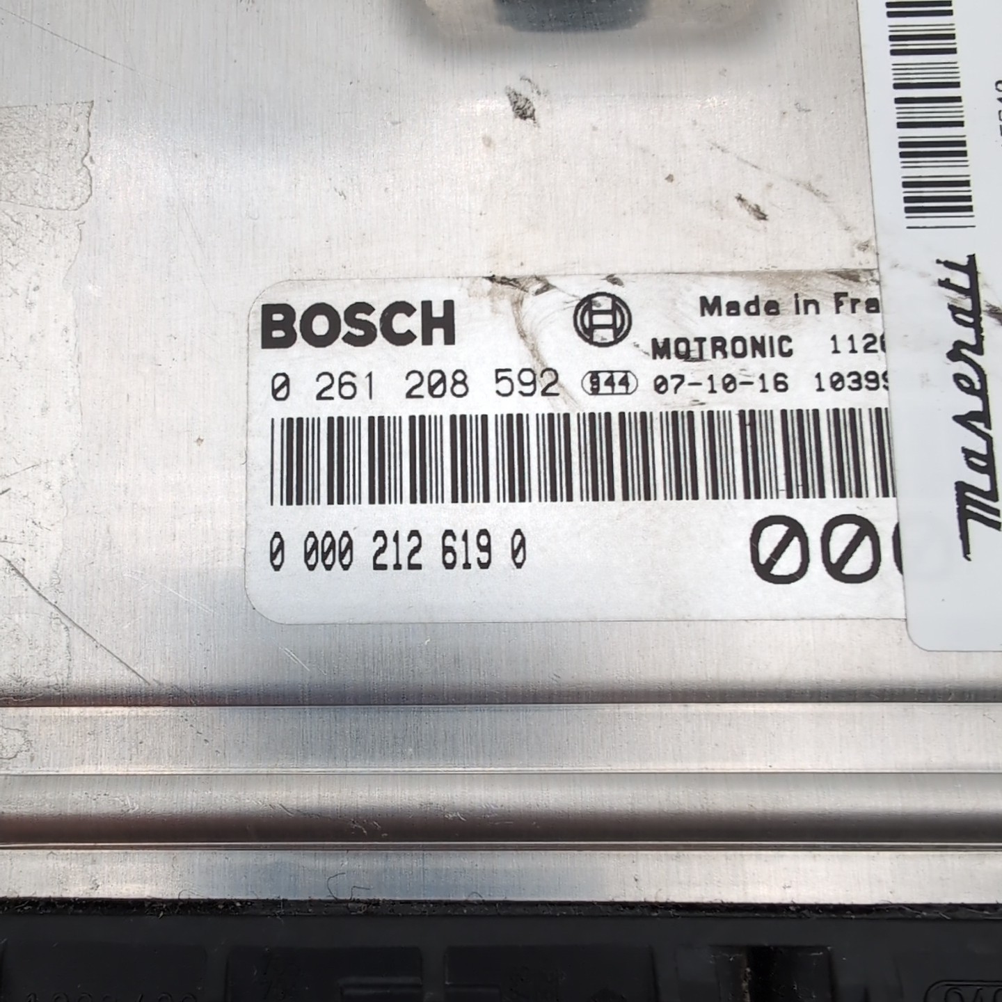 2008 - 2016 Maserati GranTursimo M145 Engine Computer Control Module 234837