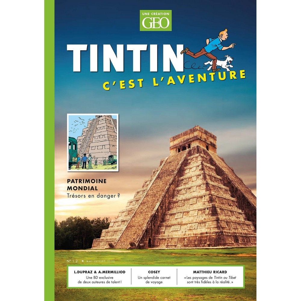 GEO Magazine Edition Tintin C'est l'aventure, World Heritage No.12 (2022)