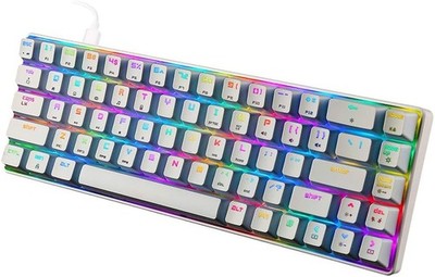 Magic-Refiner MK14 RGB Backlit Tastatur 68 Tasten Metall Panel Gaming Lichteffekte