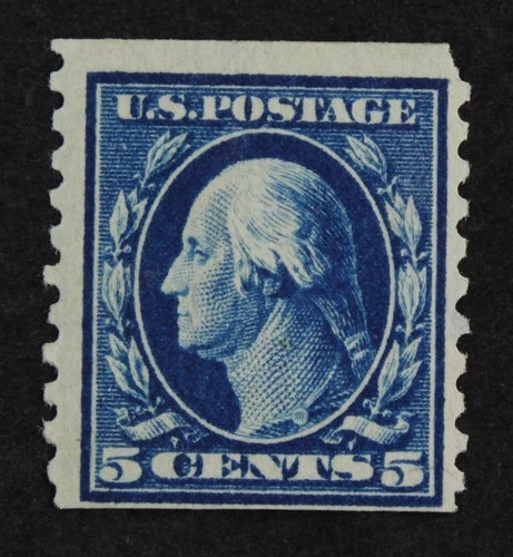 CKStamps: US Stamps Collection Scott#447 5c Washington Mint H OG Tiny Thin