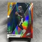 2021 Panini Phoenix Football Jalen Hurts Fire Burst Card #73 Philadelphia Eagles