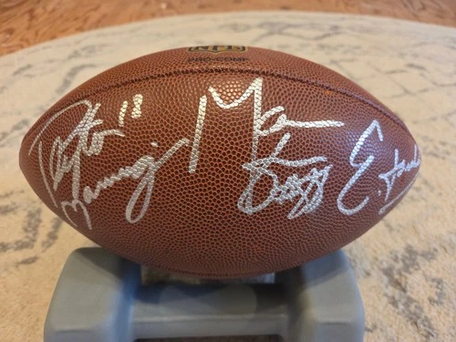 PEYTON MANNING, MARVIN HARRISON, EDGERRIN JAMES SIGNED COLTS FOOTBALL