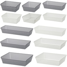 NEW  IKEA KOMPLEMENT Mesh Basket Without Pull-Out Rail White & Dark Grey