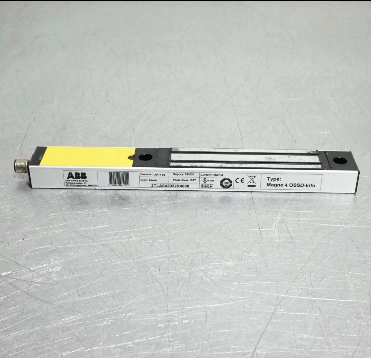 ABB Magne 4 OSSD-Info Electromagnetic Safety Lock 2TLA042022R4600 M12-8 1500N