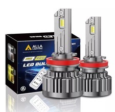 Alla Lighting Rcal1 Led Switchback Headlight Bulbs White Yellow Remote Control
