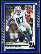 Osa Odighizuwa 2025 Donruss #253 Press Proofs Blue Dallas Cowboys