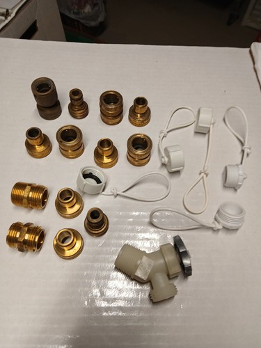 Lot of Three - Garden Water Hose Brass QUICK CONNECT Sets & MORE (see pictures)