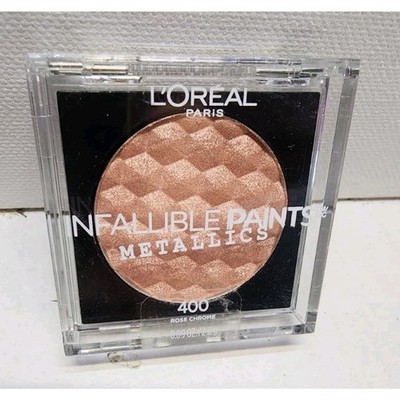 Loreal 400 Rose Chrome Infallible Paints Metallics Eye Shadow 0.09oz 2.8 Grams