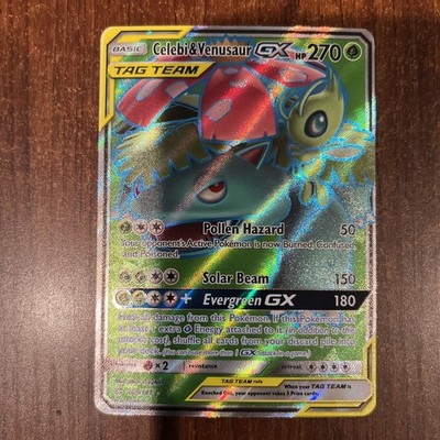 Pokémon Team Up Celebi & Venusaur GX Holo Tag Team 159/181 NM/M