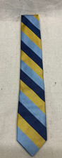 Brooks Brothers Red Fleece Striped Silk Men Neck Tie Length 58.5 Width 2.5  Blue
